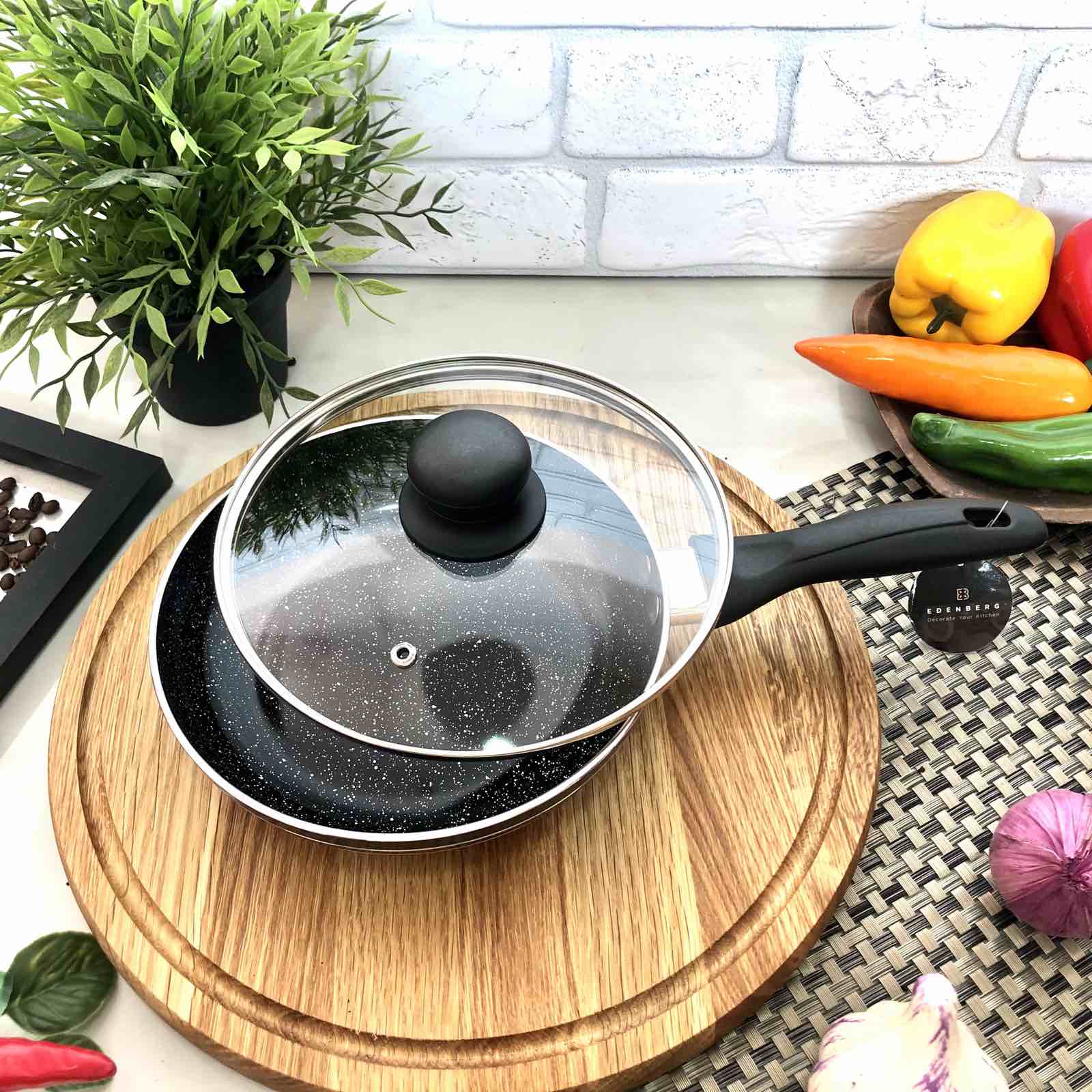 Сковорода Edenberg EB - 764 - 20 см ✅ базовая цена $10.47 ✔ Опт ✔ Скидки ✔ Заходите! - Интернет-магазин ✅ Фортуна-опт ✅