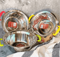 Дуршлаг с ручками нержавеющий A-Plus - 2208 (26 cм) ✅ базовая цена $3.21 ✔ Опт ✔ Акции ✔ Заходите! - Интернет-магазин Fortuna-opt.com.ua.