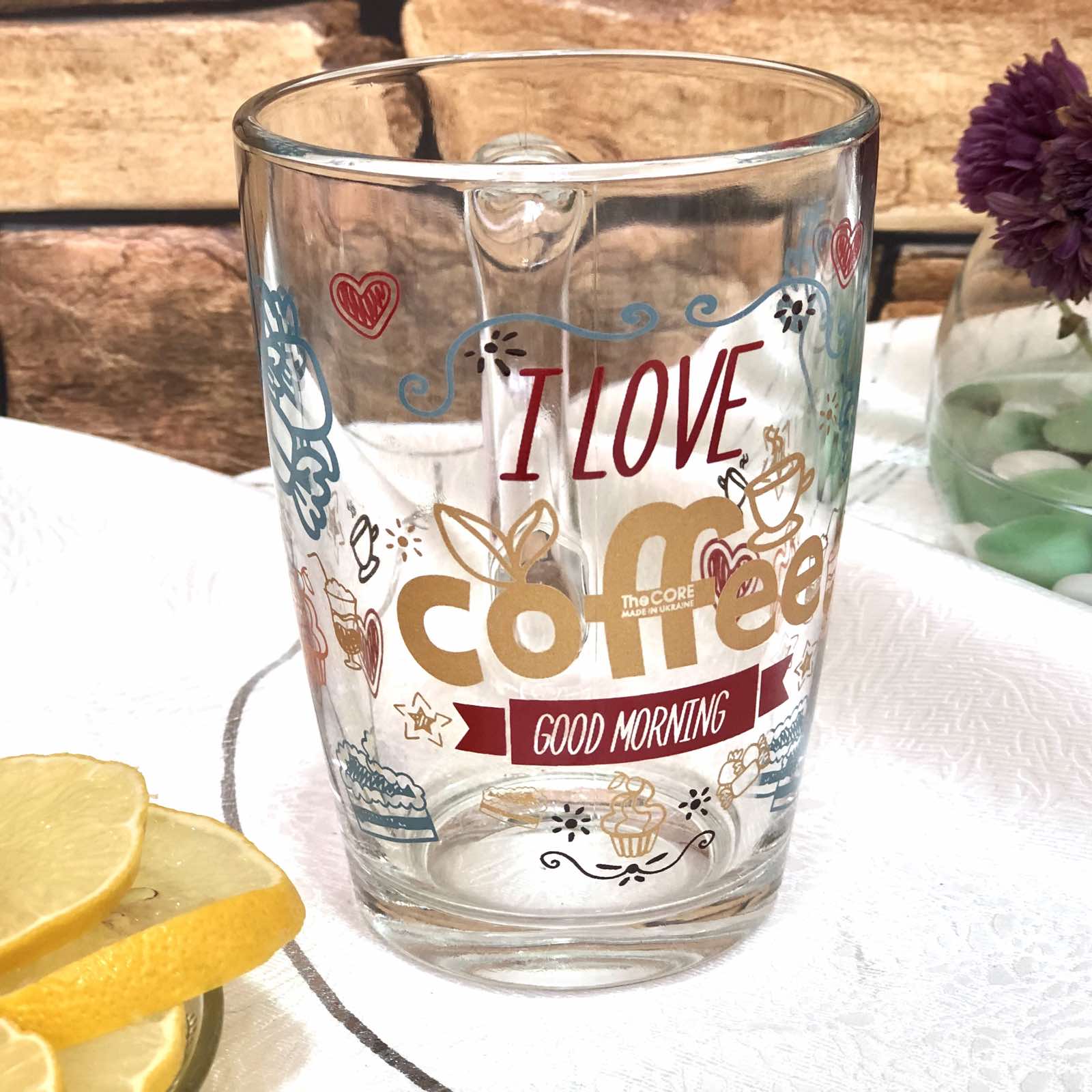 Чашка стеклянная конус 300 мл Кофе - 8147 ✅ базовая цена 51.07 грн. ✔ Опт ✔ Скидки ✔ Заходите! - Интернет-магазин ✅ Фортуна-опт ✅