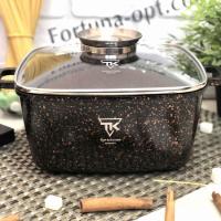 Кастрюля-казан Top Kitchen черный в оранжевую точку мрамор 6,7 л - (28 см) TК 00056 ✅ базовая цена $24.34 ✔ Опт ✔ Акции ✔ Заходите! - Интернет-магазин Fortuna-opt.com.ua.