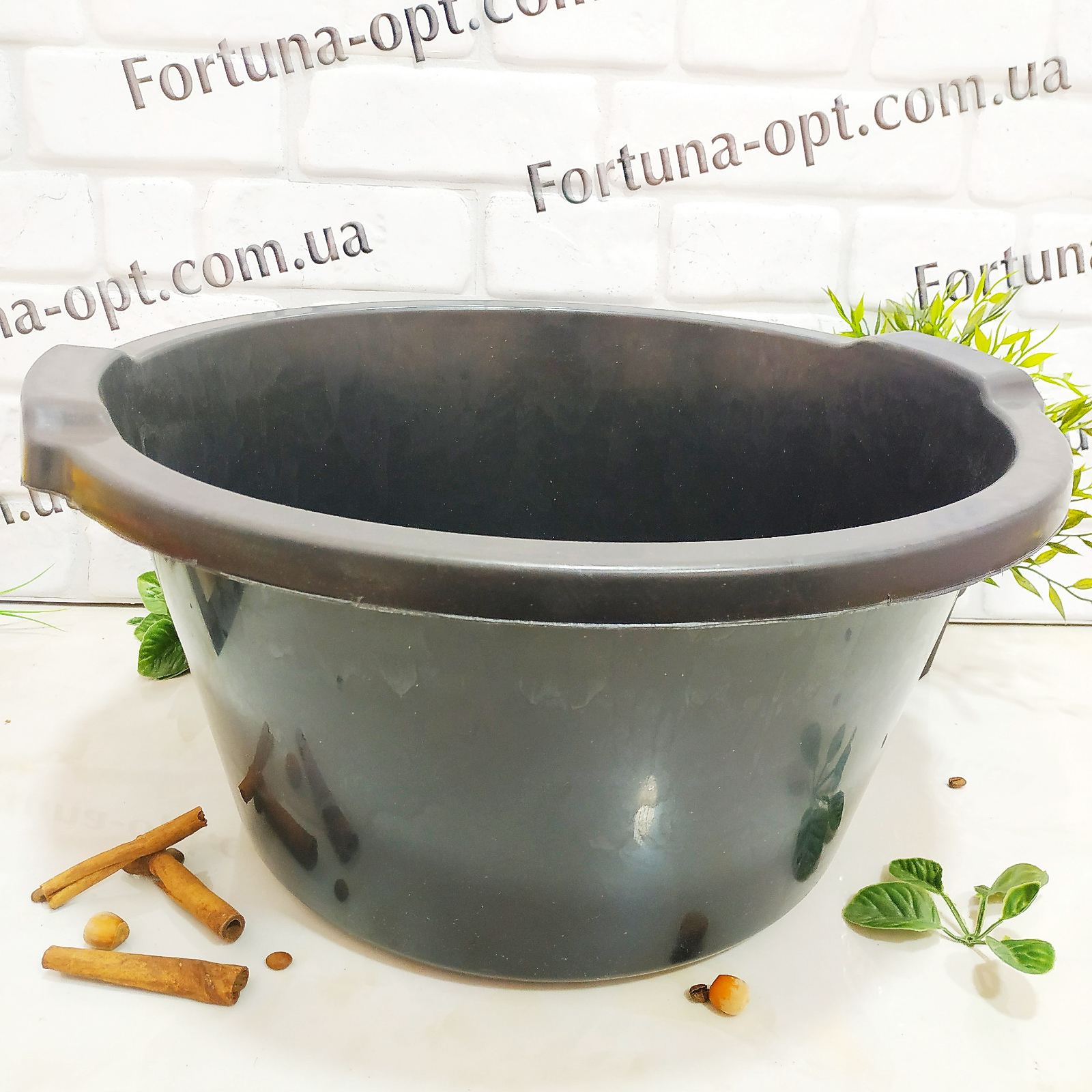 Таз 19л хозяйственный черный 0129 ✅ базовая цена 113.25 грн. ✔ Опт ✔ Скидки ✔ Заходите! - Интернет-магазин ✅ Фортуна-опт ✅