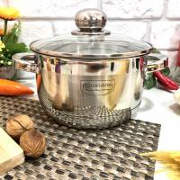 Кастрюля нержавеющая с крышкой Edenberg EB - 3006 - 4,0 л ✅ базовая цена $18.13 ✔ Опт ✔ Акции ✔ Заходите! - Интернет-магазин Fortuna-opt.com.ua.