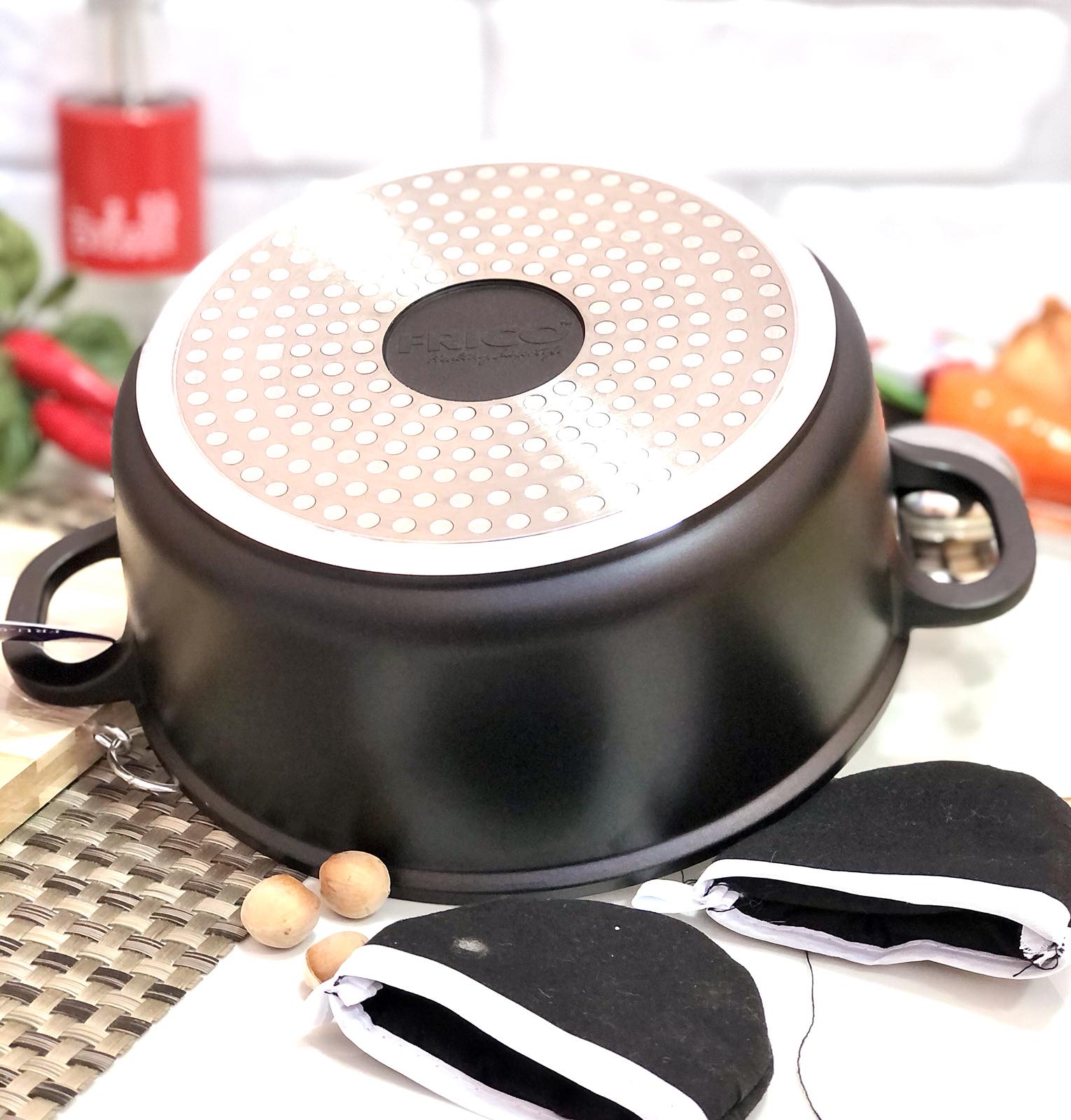 Кастрюля - жаровня керамика Frico FRU - 360 - 5,5 л - 28 см ✅ базовая цена $21.39 ✔ Опт ✔ Скидки ✔ Заходите! - Интернет-магазин ✅ Фортуна-опт ✅