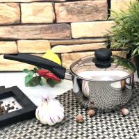 Ковш нержавеющий Empire - 140 мм х 0,7 л, с крышкой (9722) ✅ базовая цена $6.51 ✔ Опт ✔ Акции ✔ Заходите! - Интернет-магазин Fortuna-opt.com.ua.