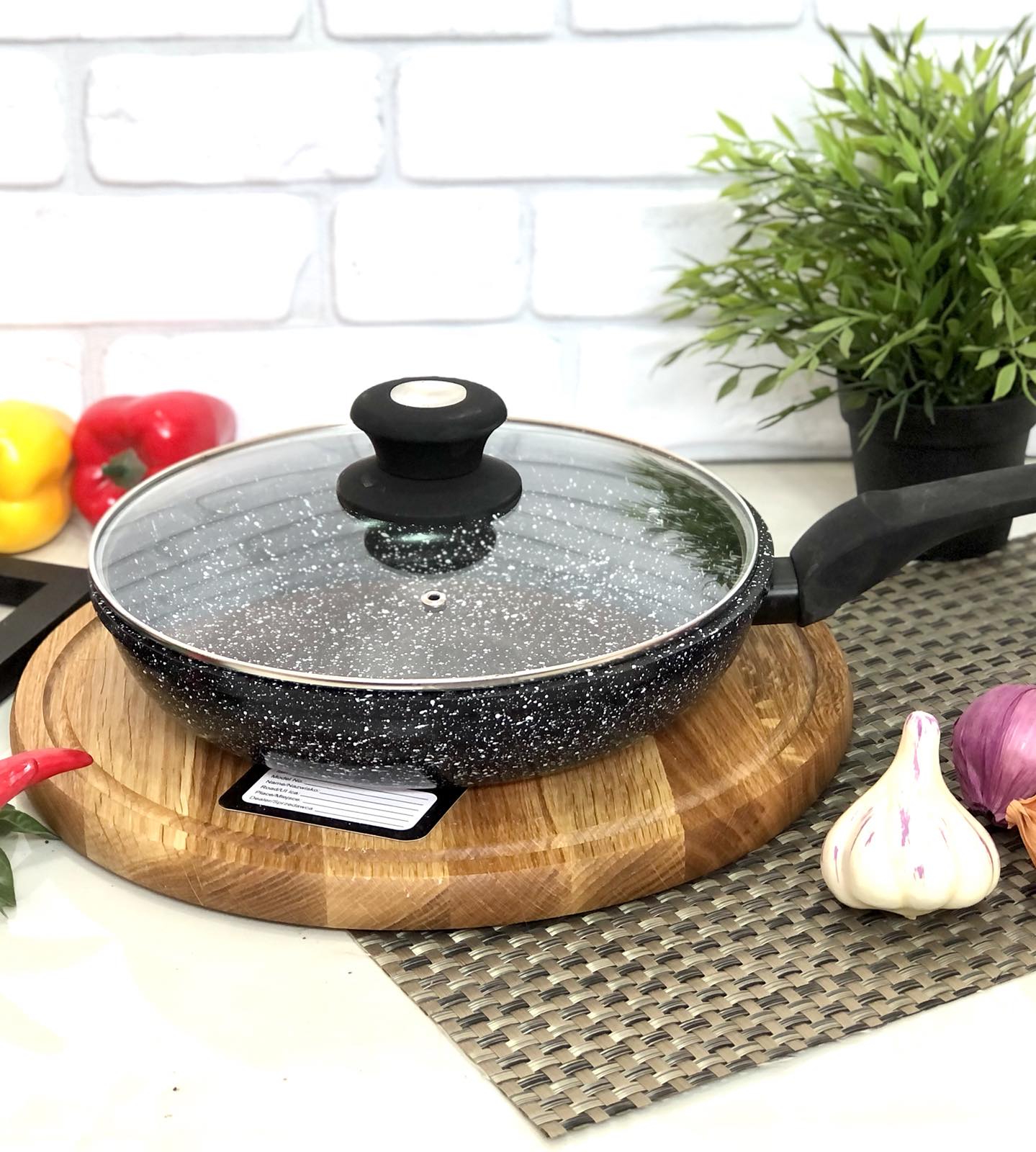 Сковорода с крышкой и гранитным покрытием Edenberg EB 26 см - 4135  ✅ базовая цена $17.97 ✔ Опт ✔ Скидки ✔ Заходите! - Интернет-магазин ✅ Фортуна-опт ✅