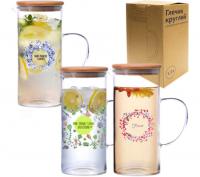 Кувшин 1,5л с бамбуковой крышкой 9030-2 ✅ базовая цена 153.43 грн. ✔ Опт ✔ Акции ✔ Заходите! - Интернет-магазин Fortuna-opt.com.ua.