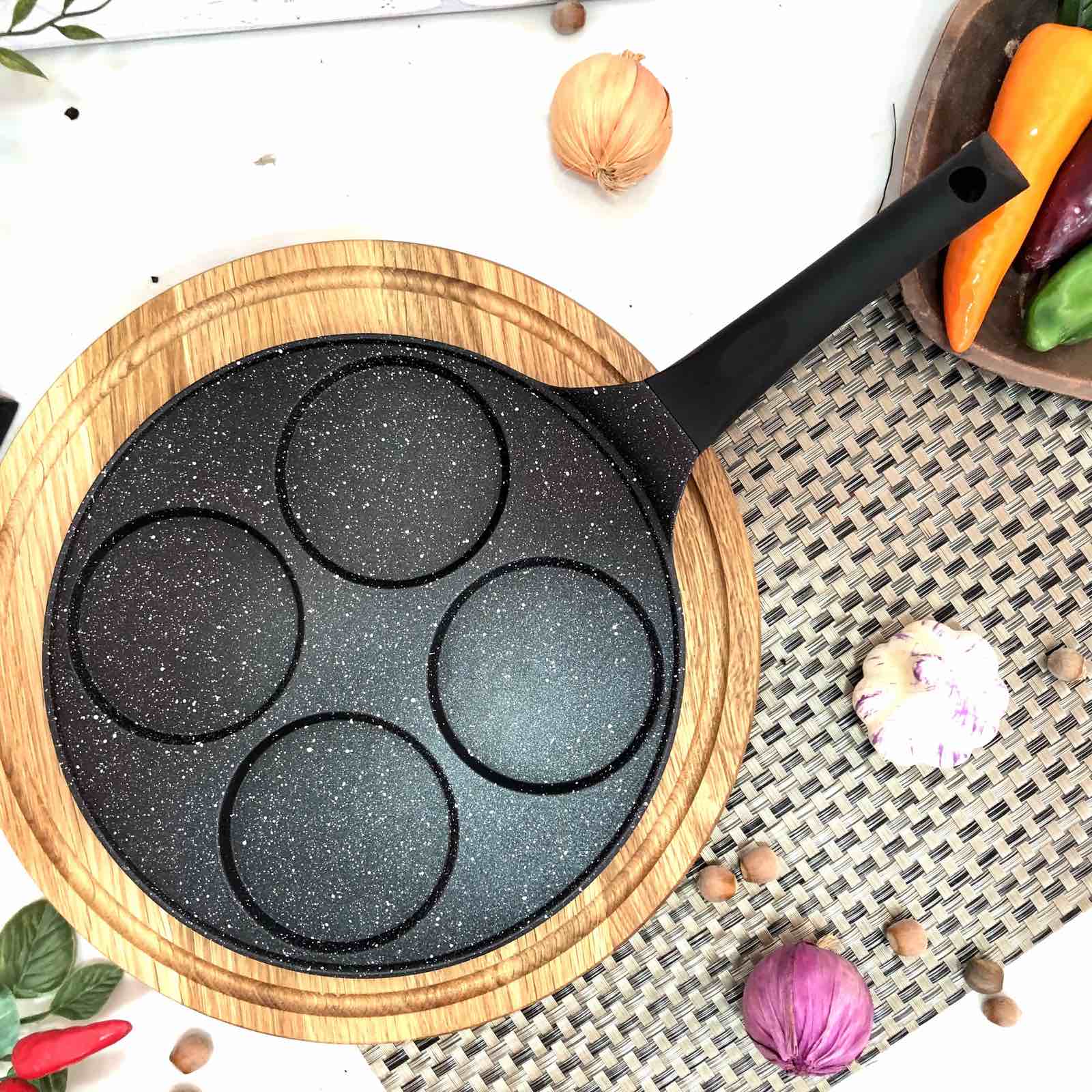 Сковорода для оладьев мрамор 27см Edenberg ЕВ - 7513 ✅ базовая цена $12.56 ✔ Опт ✔ Скидки ✔ Заходите! - Интернет-магазин ✅ Фортуна-опт ✅