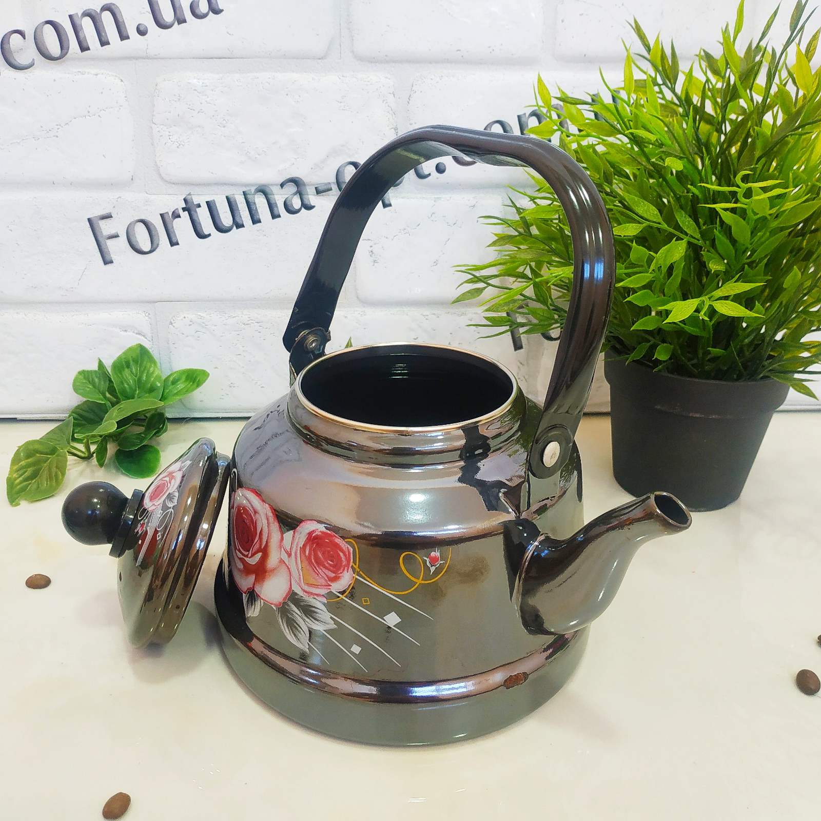 Чайник эмалированный 1,7 л A-Plus - 1342 ✅ базовая цена $8.42 ✔ Опт ✔ Скидки ✔ Заходите! - Интернет-магазин ✅ Фортуна-опт ✅