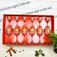  Бокал для вина + рюмка 12 пр. Мускат GE 05-163/164 ➜ Оптом и в розницу ✅ актуальная цена -Интернет магазин ✅  Фортуна ✅