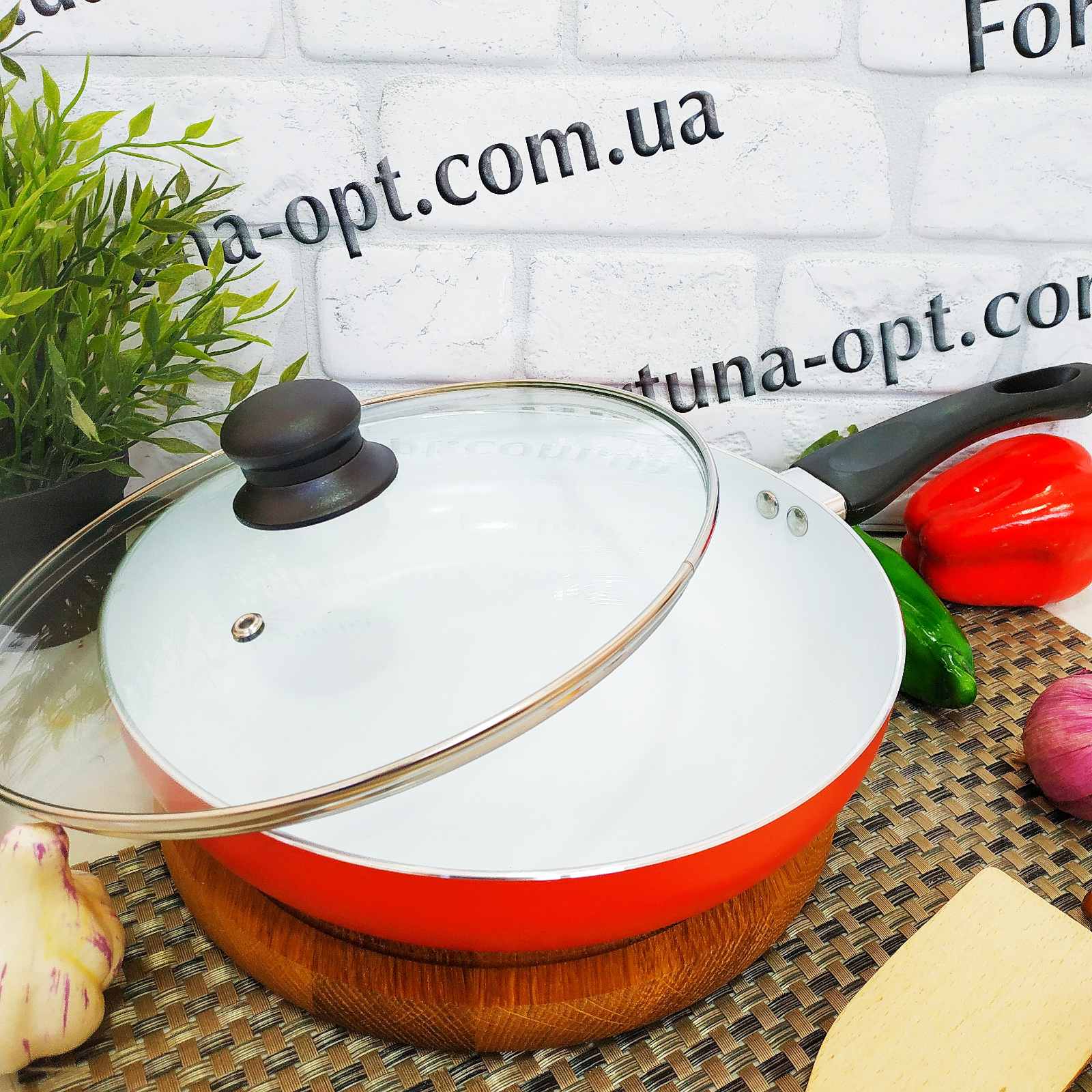Сковорода А-Плюс 1487 с керамическим покрытием 26 см ✅ базовая цена $13.52 ✔ Опт ✔ Скидки ✔ Заходите! - Интернет-магазин ✅ Фортуна-опт ✅