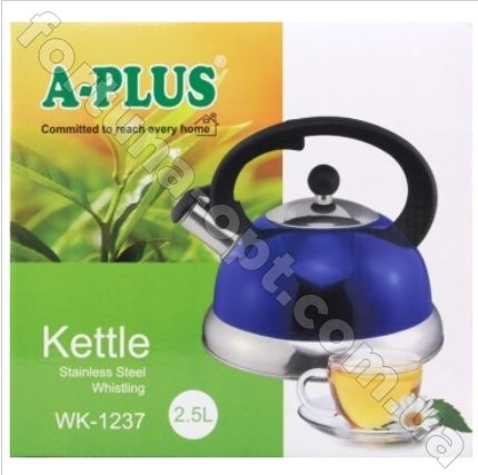 Чайник из нержавеющей стали 2,5 л A-Plus - 1237