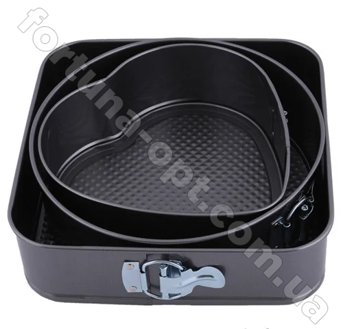 Набор форм для выпечки с антипригарным покрытием Stenson MH - 0122 (3 шт) ✅ базовая цена $9.89 ✔ Опт ✔ Скидки ✔ Заходите! - Интернет-магазин ✅ Фортуна-опт ✅