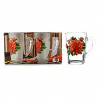 Чашка стекло 300 мл "Капучино цветы" 2 шт/наб 8238 ✅ базовая цена 64.93 грн. ✔ Опт ✔ Акции ✔ Заходите! - Интернет-магазин Fortuna-opt.com.ua.