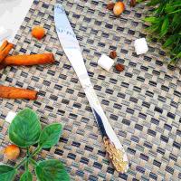 Нож столовый "Золото-цветок" 086 ✅ базовая цена 94 грн. ✔ Опт ✔ Акции ✔ Заходите! - Интернет-магазин Fortuna-opt.com.ua.