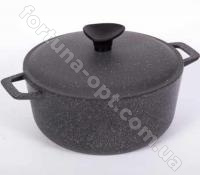 Казан - кастрюля с алюминиевой крышкой темно - серый гранит Талко AD 3003 - 3 л ✅ базовая цена 443.08 грн. ✔ Опт ✔ Акции ✔ Заходите! - Интернет-магазин Fortuna-opt.com.ua.