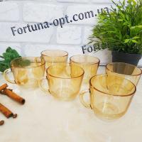Набор чашек стекло 200 мл "Янтарь" 6 шт 1337 ➜ Оптом и в розницу ✅ актуальная цена - Интернет магазин ✅ Фортуна ✅