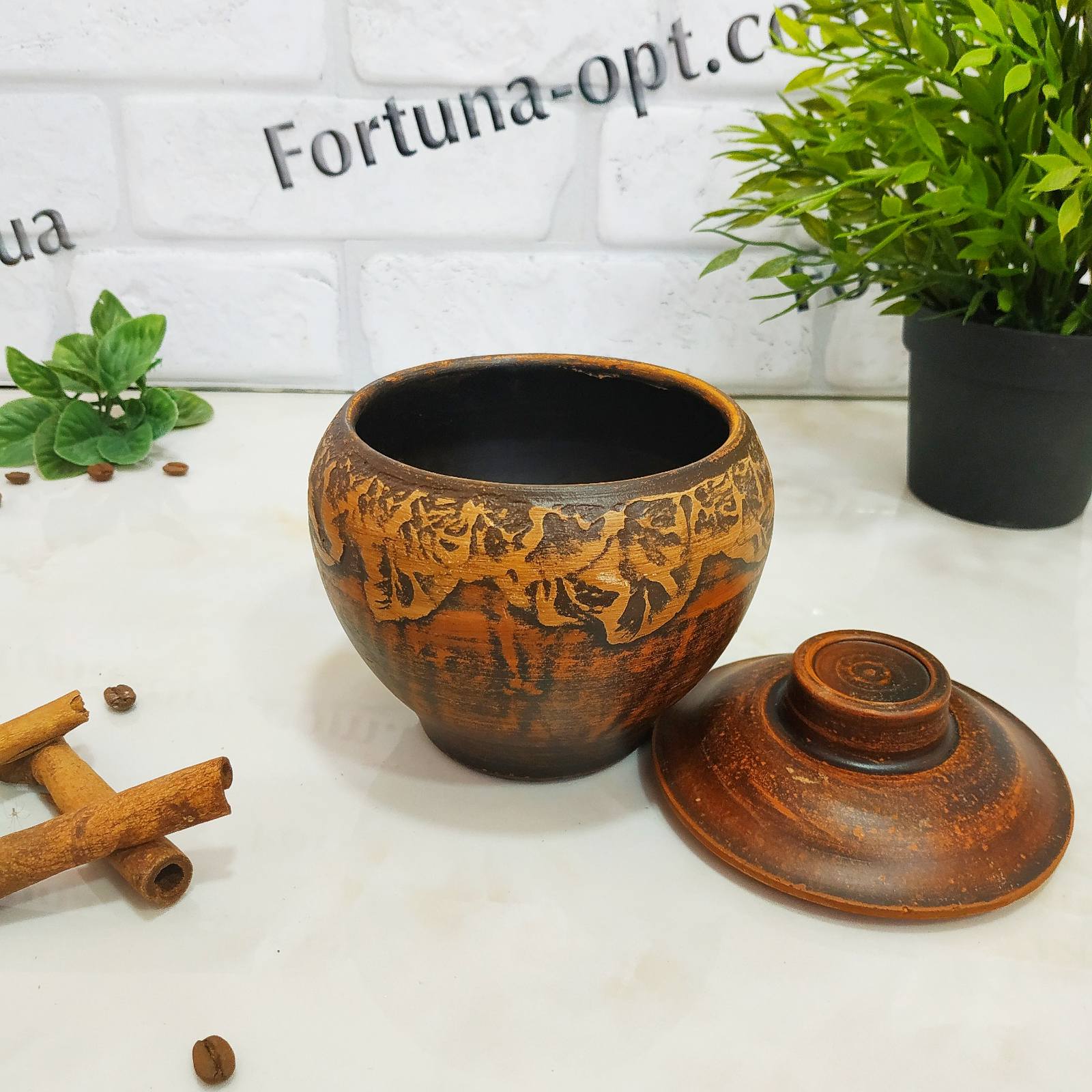 Горшки в духовку порционные 6 шт/наб Глечик 600 мл (красная глина) 7787 ✅ базовая цена 298.37 грн. ✔ Опт ✔ Скидки ✔ Заходите! - Интернет-магазин ✅ Фортуна-опт ✅