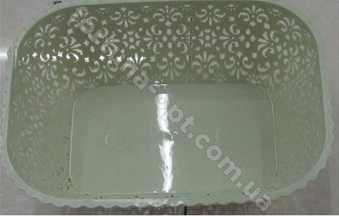 Корзинка ажурная пластик 20*14*8 см Stenson - 84551  ✅ базовая цена $0.30 ✔ Опт ✔ Акции ✔ Заходите! - Интернет-магазин Fortuna-opt.com.ua.