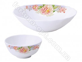 Салатник стеклокерамический №7 Георгин 6875 ➜ Оптом и в розницу ✅ актуальная цена -Интернет магазин ✅ Фортуна ✅