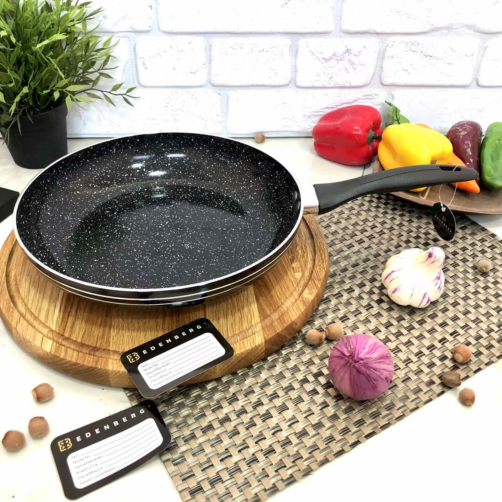 Сковорода с 3-х слойным мраморным покрытием Edenberg EB - 758 - 28 см ✅ базовая цена $9.70 ✔ Опт ✔ Скидки ✔ Заходите! - Интернет-магазин ✅ Фортуна-опт ✅