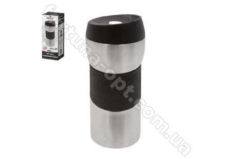 Термокружка с силиконовыми вставками Stenson - 2081 - 450 мл ➜ базовая цена $4.77 ✅ - Интернет-магазин ✅ Фортуна ✅