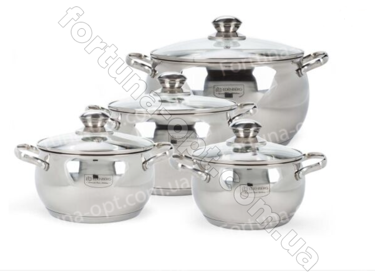 Набор кастрюль яблочной формы Edenberg EB - 1115➜ Опт и розница ✅ актуальная цена -Интернет магазин ✅ Фортуна ✅