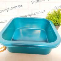 Таз 16л квадратный 2 сорт (З) 0016 ✅ базовая цена 74 грн. ✔ Опт ✔ Акции ✔ Заходите! - Интернет-магазин Fortuna-opt.com.ua.