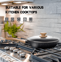 Сковорода с антипригарным мраморным покрытием Benson BN - 525 - 26 cм ✅ базовая цена $13.92 ✔ Опт ✔ Акции ✔ Заходите! - Интернет-магазин Fortuna-opt.com.ua.