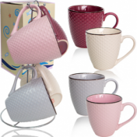 Набор чайный 4 пр 350 мл на стойке Dots 021-04-10 ➜ Оптом и в розницу ✅ актуальная цена - Интернет магазин ✅ Фортуна ✅