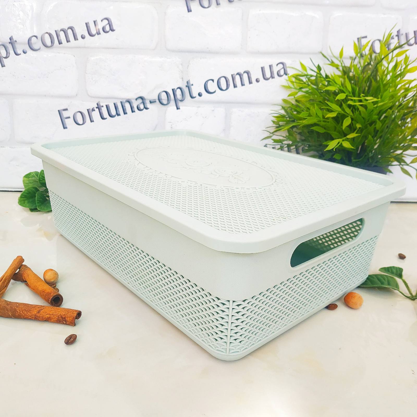 Корзина-плетенка с крышкой 24*135*11 см - Stenson - 39741 ✅ базовая цена $5.07 ✔ Опт ✔ Скидки ✔ Заходите! - Интернет-магазин ✅ Фортуна-опт ✅