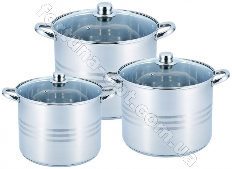 Набор кастрюль Benson BN - 215 - 6 пр ➜ Оптом и в розницу ✅ актуальная цена - Интернет магазин ✅ Фортуна ✅