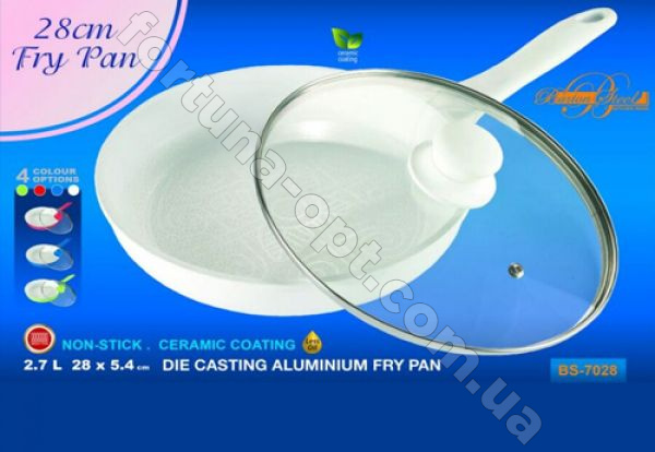 Сковорода с керамическим покрытием Bohmann - 7028 - 28 см ✅ базовая цена $15.76 ✔ Опт ✔ Скидки ✔ Заходите! - Интернет-магазин ✅ Фортуна-опт ✅