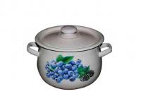 Кастрюля эмалированная 2,4л 1711/2 грушеподобная Голубика  ➜ Оптом и в розницу ✅ актуальная цена -Интернет магазин ✅ Фортуна ✅