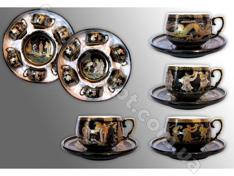 Сервиз чайный фарфор 12 предметов Греция Elina EL - 16   ➜ Оптом и в розницу ✅ актуальная цена - Интернет магазин ✅ Фортуна ✅