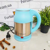 Чайник электрический пластик+нержавейка 2 л Kitchen - 0005 ➜ Оптом и в розницу ✅ актуальная цена - Интернет магазин ✅ Фортуна ✅