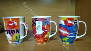 Кружка керамическая 340 мл Fashion Kiss - 2650 ✅ базовая цена 37.80 грн. ✔ Опт ✔ Акции ✔ Заходите! - Интернет-магазин Fortuna-opt.com.ua.