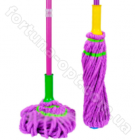 Швабра палубная с металлической ручкой и трещоткой - 6117 ➜ Оптом и в розницу ✅ актуальная цена -Интернет магазин ✅ Фортуна ✅