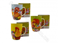 Чашка керамическая 340 мл Символ года-петух - 2702 ✅ базовая цена 38.40 грн. ✔ Опт ✔ Акции ✔ Заходите! - Интернет-магазин Fortuna-opt.com.ua.