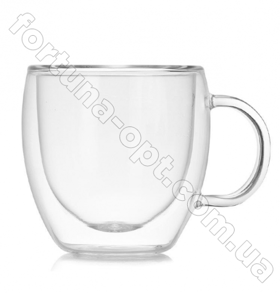 Чашка с двойными стенками 350 мл 6756 ✅ базовая цена 98.90 грн. ✔ Опт ✔ Скидки ✔ Заходите! - Интернет-магазин ✅ Фортуна-опт ✅