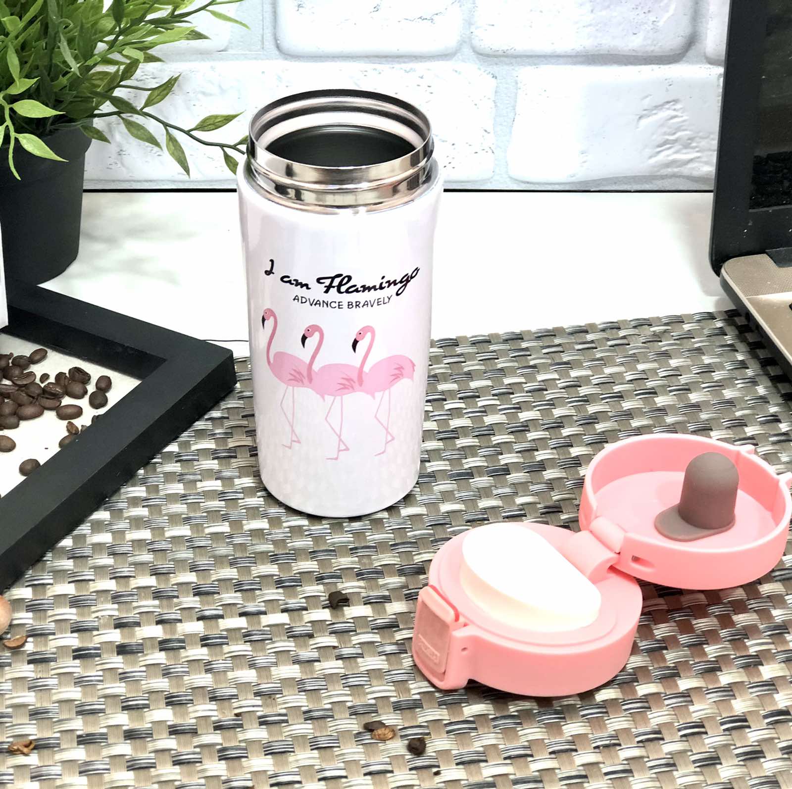 Термокружка Фламинго 380 мл Pink Stenson - 83446 ➜ фото ➜ розн цена $6 - Интернет-магазин ✅ Fortuna-opt.com.ua. ✅