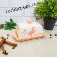 Масленка керамическая Фламинго 20х13,h-10,4 700-02-13 ✅ базовая цена 172.64 грн. ✔ Опт ✔ Акции ✔ Заходите! - Интернет-магазин Fortuna-opt.com.ua.