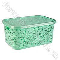 Корзина ажурная с крышкой 10 л 0745 ✅ базовая цена 67.13 грн. ✔ Опт ✔ Акции ✔ Заходите! - Интернет-магазин Fortuna-opt.com.ua.