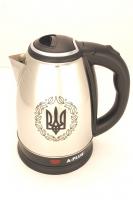 Чайник электрический нержавеющий с рисунком 2,0л A-Plus - 1690 (2000 Вт) ➜ Оптом и в розницу ✅ актуальная цена - Интернет магазин ✅ Фортуна ✅