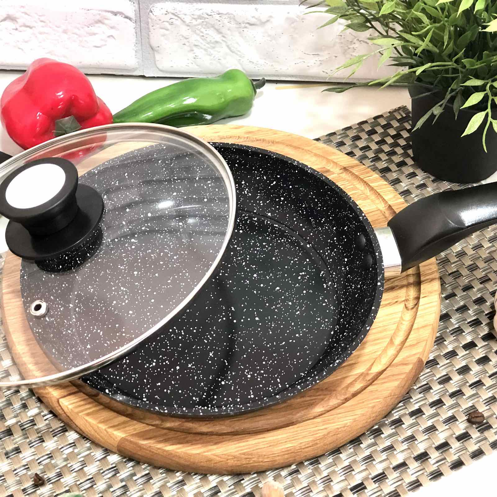 Сковорода с гранитным покрытием 18 см -А-Плюс - 1477 ✅ базовая цена $8.22 ✔ Опт ✔ Скидки ✔ Заходите! - Интернет-магазин ✅ Фортуна-опт ✅