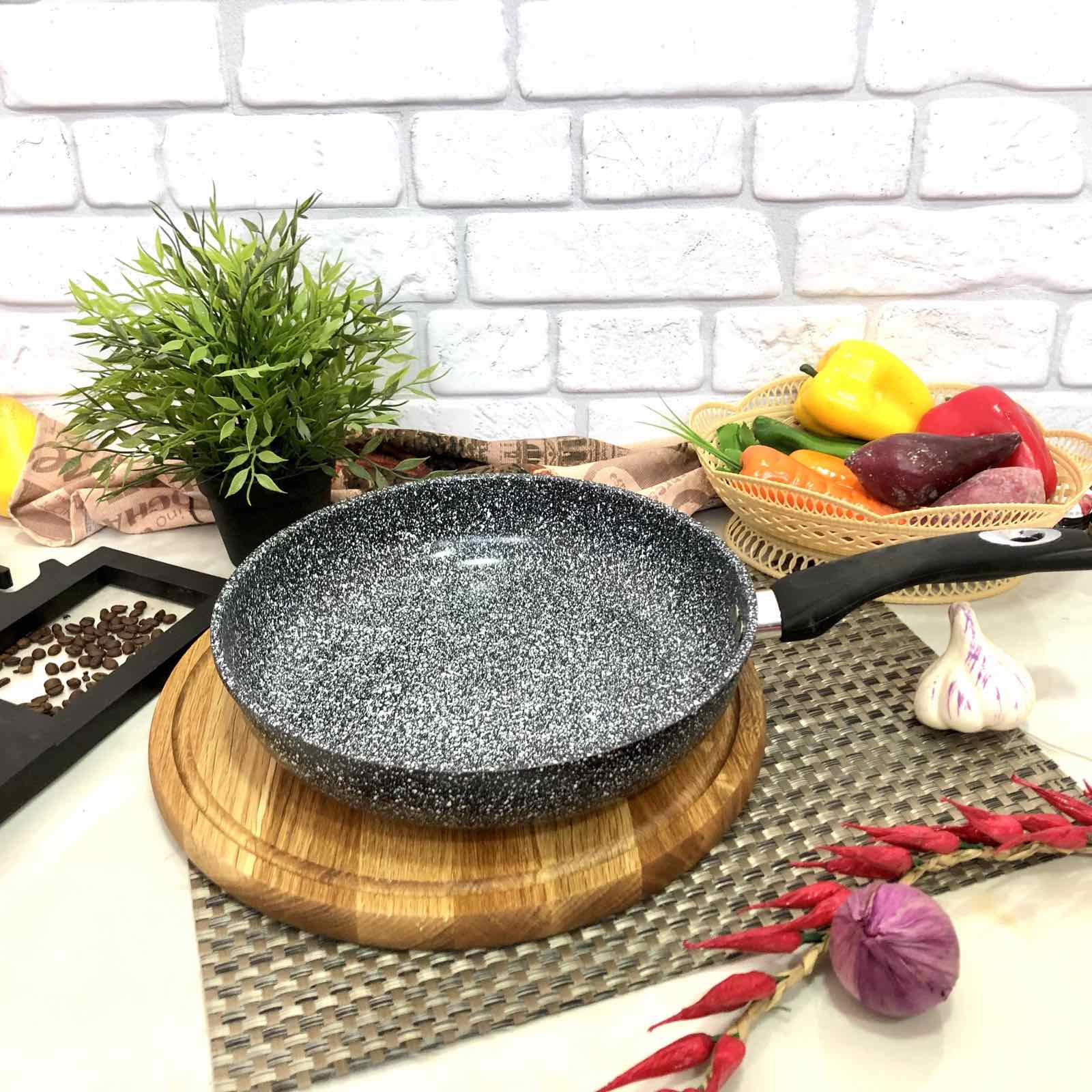 Сковорода с антипригарным гранитным покрытием 26*6см Benson- 512 ✅ базовая цена $12.15 ✔ Опт ✔ Скидки ✔ Заходите! - Интернет-магазин ✅ Фортуна-опт ✅