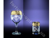 Бокал для вина + стопка 12 пр. Мускат GE 05-411/837 ➜ Оптом и в розницу ✅ актуальная цена -Интернет магазин ✅  Фортуна ✅