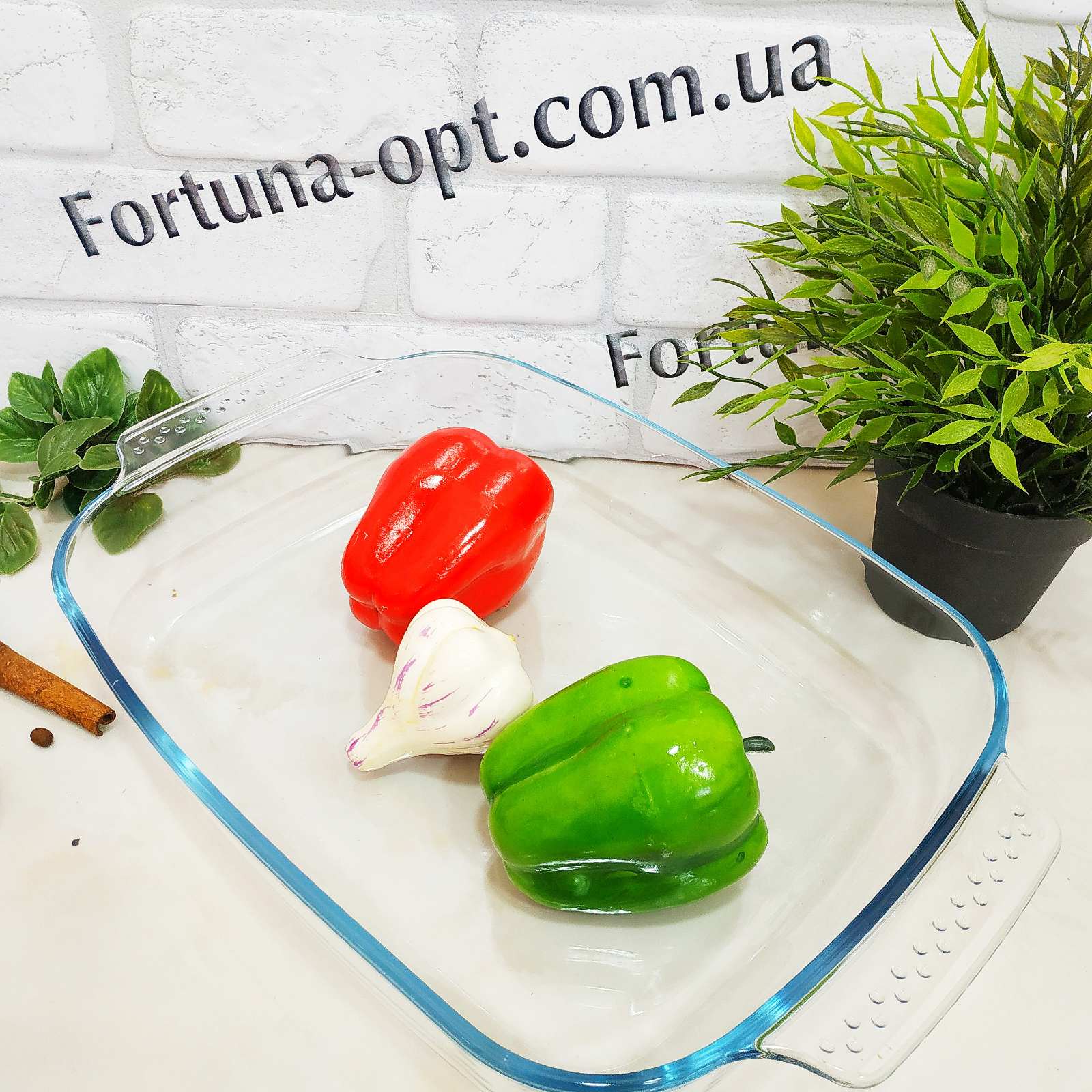 Противень из термостекла прямоугольный A-Plus - 1094 ✅ базовая цена $9.16 ✔ Опт ✔ Скидки ✔ Заходите! - Интернет-магазин ✅ Фортуна-опт ✅