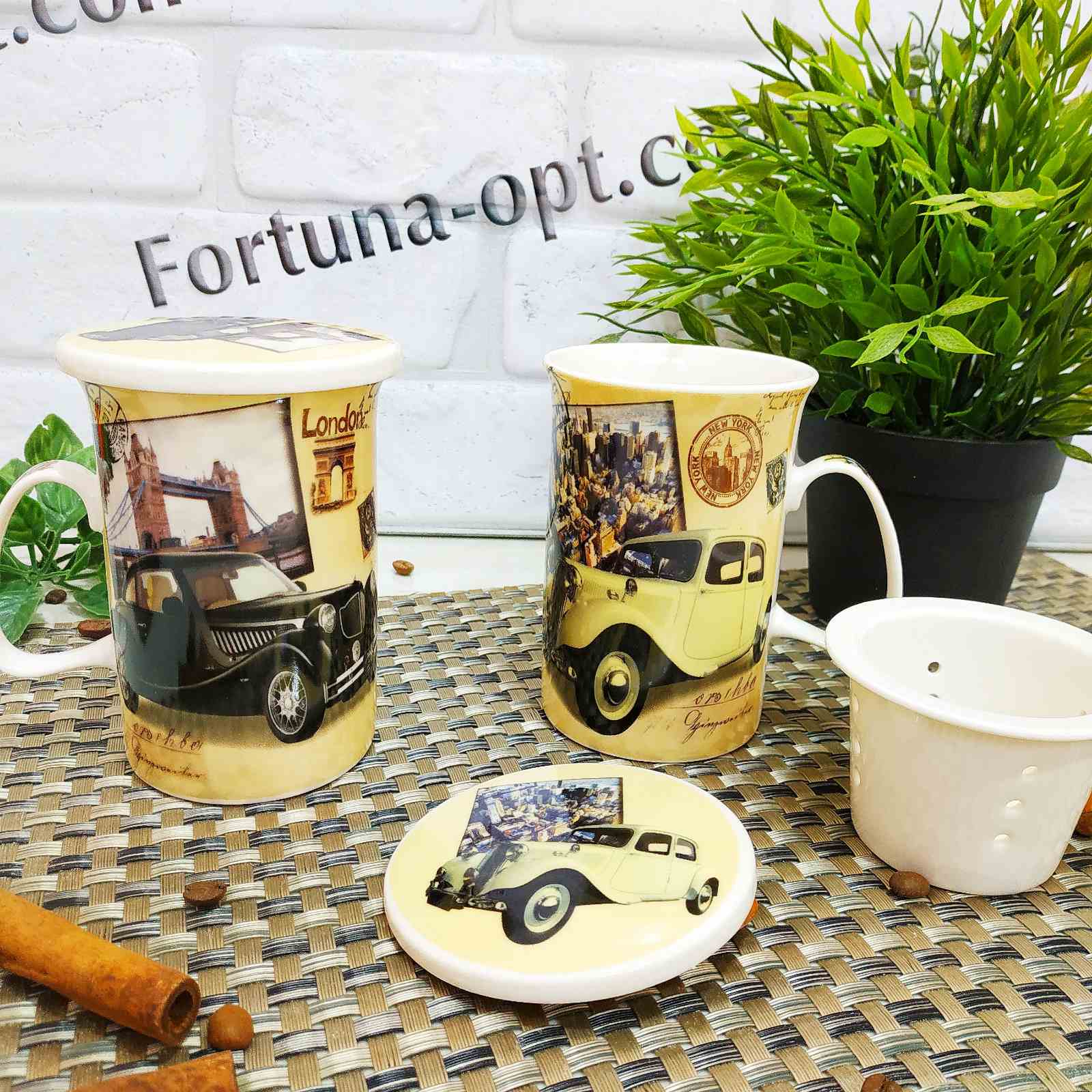 Чашка заварочная фарфор 320 мл Авто 2052-3  ✅ базовая цена 109.74 грн. ✔ Опт ✔ Скидки ✔ Заходите! - Интернет-магазин ✅ Фортуна-опт ✅