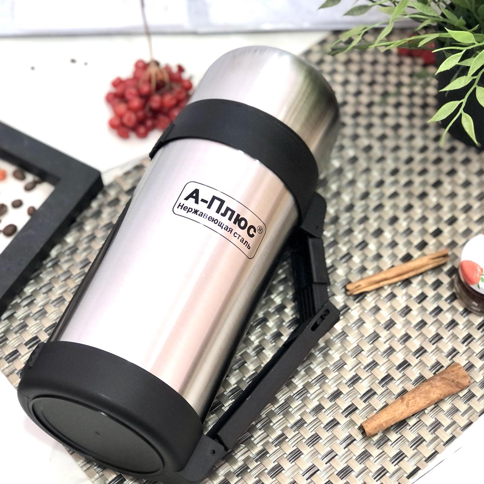 Термос из нержавеющей стали A-Plus 1756 - 1,2 л ➜ фото ➜ розн цена $8.58 - Интернет-магазин ✅ Fortuna-opt.com.ua. ✅