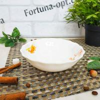 Салатник "6" стеклокерамический Айва оранж SNT - 30059-16003  ➜ Оптом и в розницу ✅ актуальная цена -Интернет магазин ✅ Фортуна ✅